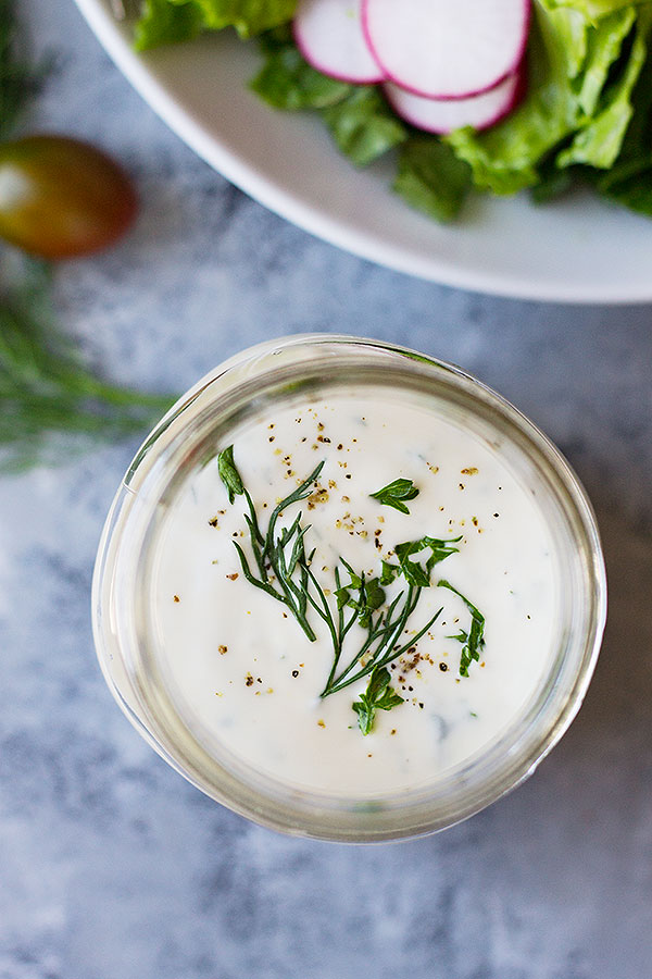 Homemade Buttermilk Ranch Dressing - Countryside Cravings