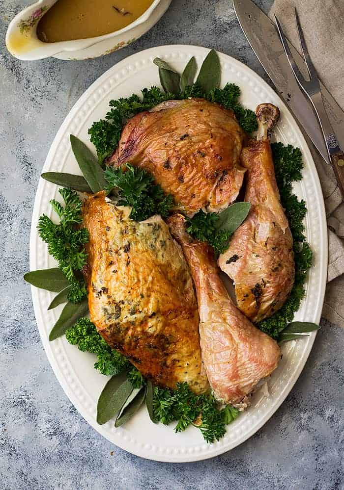 Herb Roasted Spatchcock Turkey Countryside Cravings